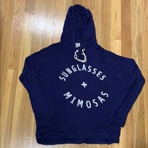 Sunglasses + Mimosas lightweight sweatshirt